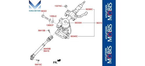 MOBIS STEERING COLUMN SHAFT CV HYUNDAI I30 2011-15